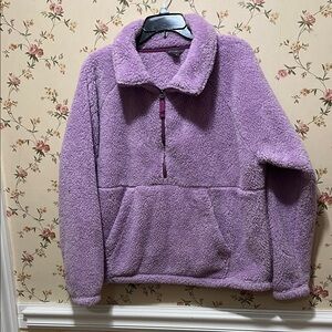 Eddie Bauer Lavender Fleece Jacket Women’s XL
